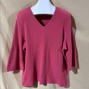 Fiorlini International Size 22/24 Sweater With 3/4 Length Sleeves